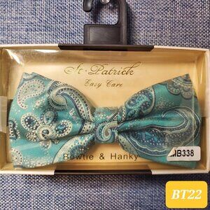 Bow Tie And Hanky Set by St. Patrick - Asst Styles And Colors - Brand New In Box